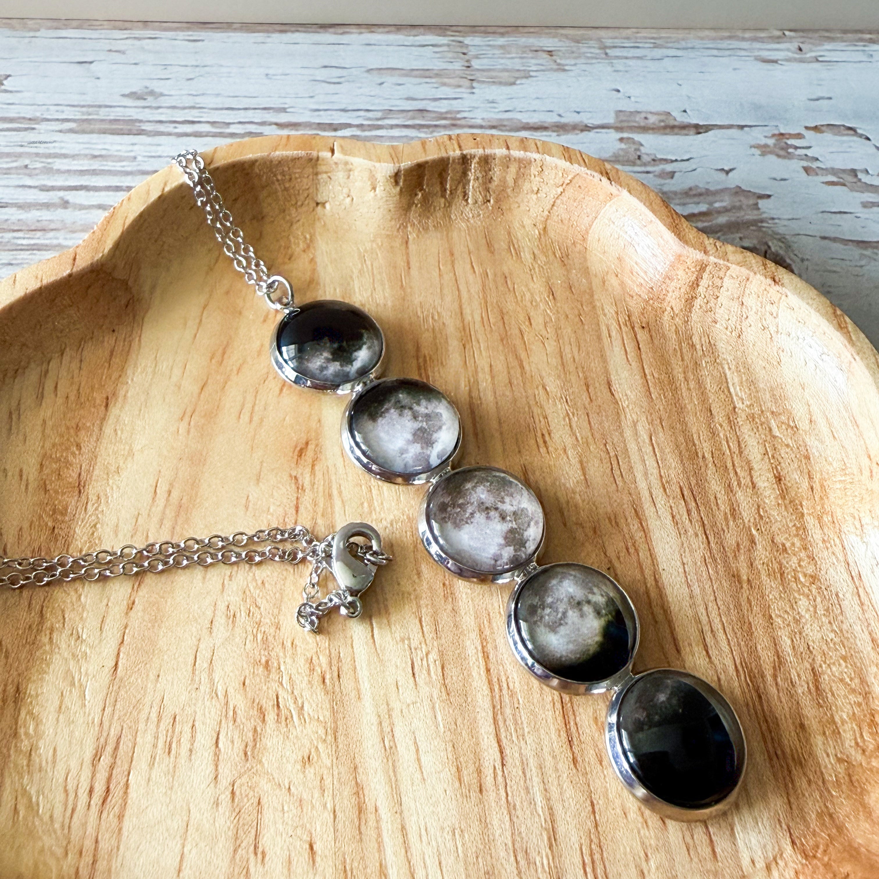 Moon Phase Pendant Necklace